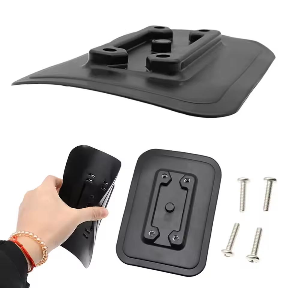 Fishing Kayak Rod Holder - แผ่นรองกันลื่นแบบติดกาวสำหรับเรือยาง PVC ทนทานต่อการกัดกร่อน พร้อมสกรู ที่ยึดคันเบ็ดตกปลา ฐานยึดสำหรับเรือคายัคและกระดานโต้คลื่น