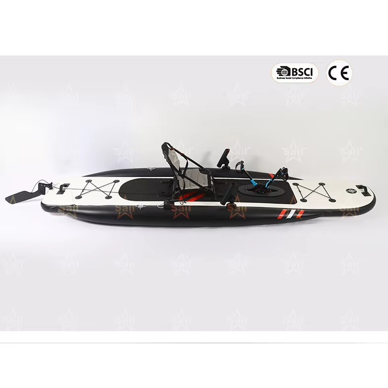 Fishing Kayak Sit In - เรือคายัคแบบเป่าลมสำหรับตกปลาสำหรับผู้ใหญ่ เรือคายัคแบบนั่งบนพร้อมระบบปั่น