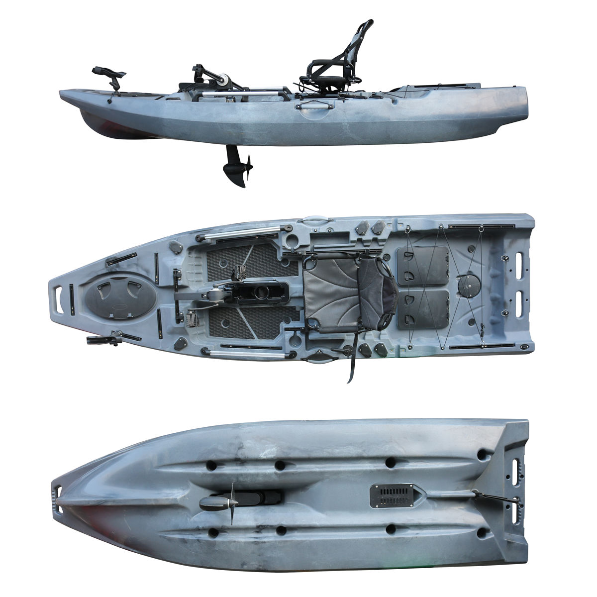 Fishing Kayak Sit In - เรือคายัคตกปลาแบบพับได้ Viking 2026 สำหรับ 1 คน