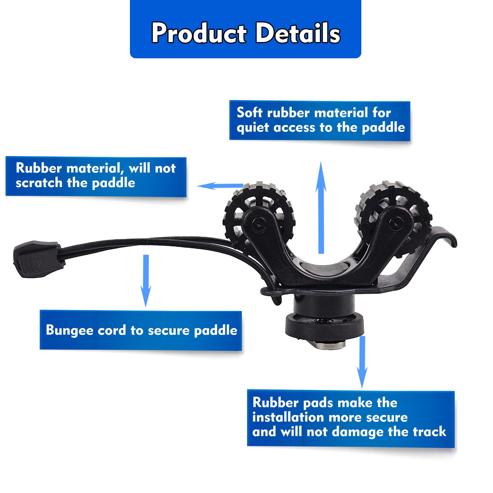 ที่ยึดไม้พายเรือคายัค อุปกรณ์ต - Fishing Kayak Rod Holder บทวิจารณ์และราคา