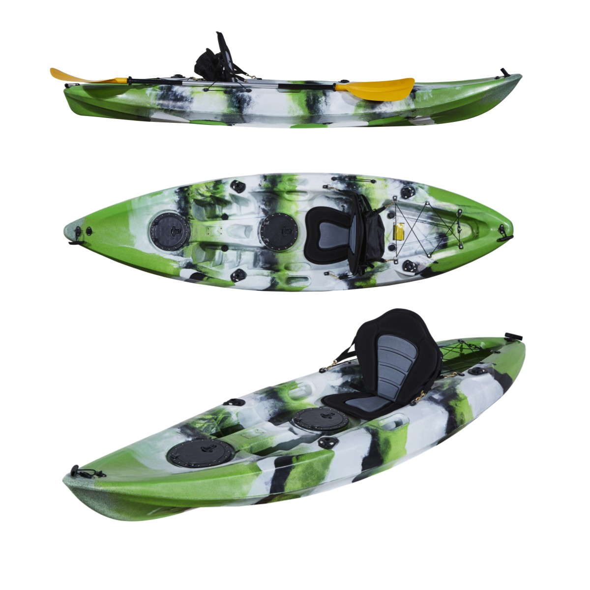 ผลิตในประเทศจีนเรือคายัคตกปลาค - Fishing Kayak Sit In บทวิจารณ์และราคา
