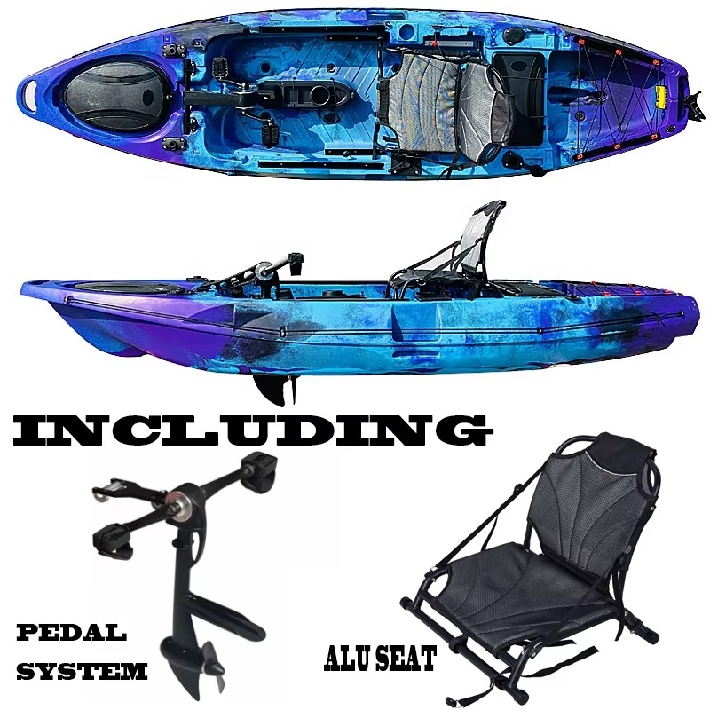 เรือคายัคตกปลาทะเลแบบนั่งบนพร้ - Fishing Kayak Sit In บทวิจารณ์และราคา
